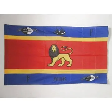 DRAPEAU ETENDARD ROYAL DU SWAZILAND 150x90cm - DRAPEAU ROYAUME NGWANE 90 x 150 cm Fourreau pour hampe