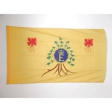 DRAPEAU ETENDARD ROYAL DE LA BARBADE 150x90cm - DRAPEAU ROYAUME DES BARBADES 90 x 150 cm Fourreau pour hampe