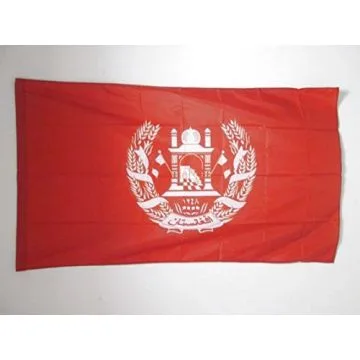 DRAPEAU ETENDARD ROYAL D\'AFGHANISTAN 1931-1973 150x90cm - DRAPEAU ROYAUME AFGHAN 90 x 150 cm Fourreau pour hampe