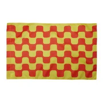 DRAPEAU TARRAGONE 150x90cm - DRAPEAU DE TARRAGONA 90 x 150 cm Fourreau pour hampe