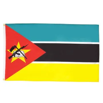 DRAPEAU MOZAMBIQUE 150x90cm - DRAPEAU MOZAMBICAIN 90 x 150 cm - DRAPEAUX