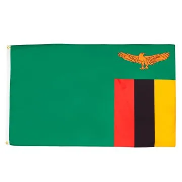 DRAPEAU ZAMBIE 150x90cm - DRAPEAU ZAMBIEN 90 x 150 cm - DRAPEAUX