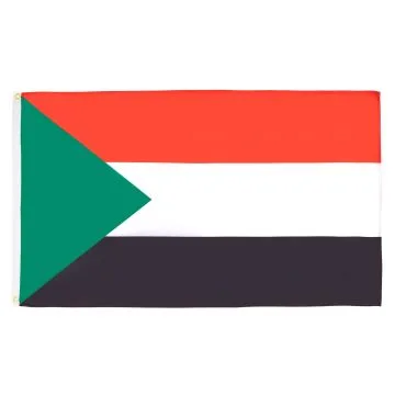 DRAPEAU SOUDAN 150x90cm - DRAPEAU SOUDANAIS 90 x 150 cm - DRAPEAUX