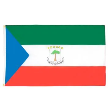 DRAPEAU GUINÉE ÉQUATORIALE 150x90cm - DRAPEAU ÉQUATO-GUINÉEN 90 x 150 cm - DRAPEAUX