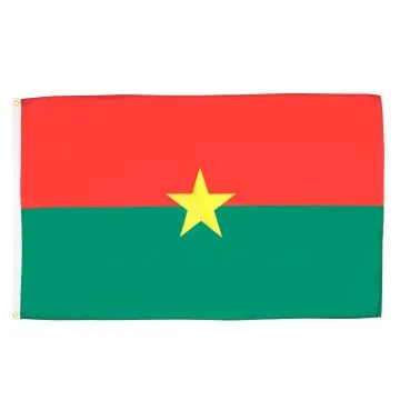 DRAPEAU BURKINA FASO 150x90cm - DRAPEAU BURKINABAIS 90 x 150 cm - DRAPEAUX