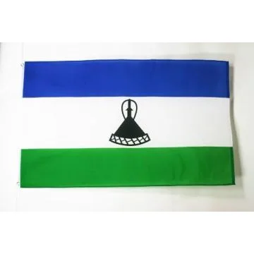 DRAPEAU LESOTHO 150x90cm - DRAPEAU LÉSOTHAN 90 x 150 cm - DRAPEAUX