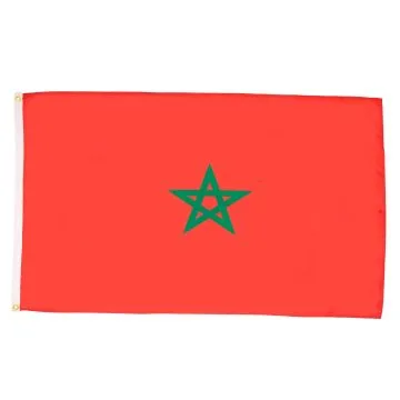 DRAPEAU MAROC 150x90cm - DRAPEAU MAROCAIN 90 x 150 cm - DRAPEAUX