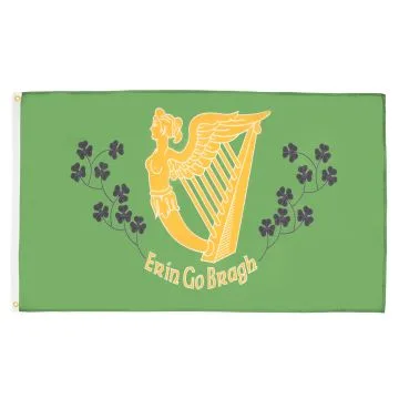 DRAPEAU IRLANDE ERIN GO BRAGH  150x90cm - DRAPEAU IRLANDAIS 90 x 150 cm - DRAPEAUX