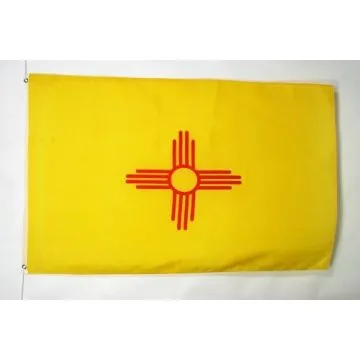 DRAPEAU NOUVEAU-MEXIQUE 150x90cm - DRAPEAU ETAT AMÉRICAIN - USA - ETATS-UNIS 90 x 150 cm - DRAPEAUX
