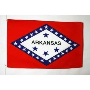 DRAPEAU ARKANSAS 150x90cm - DRAPEAU ETAT AMÉRICAIN - USA - ETATS-UNIS 90 x 150 cm - DRAPEAUX