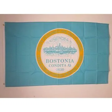 DRAPEAU BOSTON CITY 150x90cm - DRAPEAU MASSACHUSETTS - USA 90 x 150 cm - DRAPEAUX