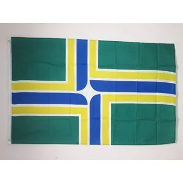 DRAPEAU PORTLAND CITY 150x90cm - DRAPEAU OREGON - USA 90 x 150 cm - DRAPEAUX