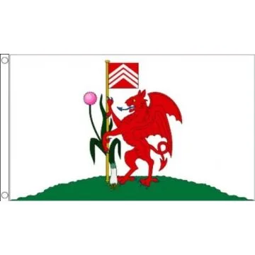 DRAPEAU CARDIFF 150x90cm - DRAPEAU PAYS DE GALLES 90 x 150 cm - DRAPEAUX