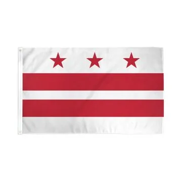 DRAPEAU WASHINGTON DC 150x90cm - DRAPEAU DISTRICT DE COLUMBIA - USA 90 x 150 cm - DRAPEAUX