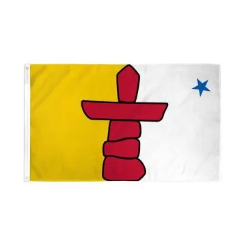 DRAPEAU NUNAVUT 150x90cm - DRAPEAU CANADIEN - CANADA 90 x 150 cm - DRAPEAUX