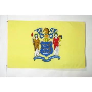 DRAPEAU NEW JERSEY 150x90cm - DRAPEAU ETAT AMÉRICAIN - USA - ETATS-UNIS 90 x 150 cm - DRAPEAUX