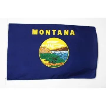 DRAPEAU MONTANA 150x90cm - DRAPEAU ETAT AMÉRICAIN - USA - ETATS-UNIS 90 x 150 cm - DRAPEAUX