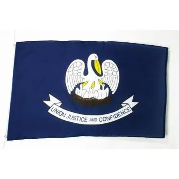 DRAPEAU LOUISIANE 150x90cm - DRAPEAU ETAT AMÉRICAIN - USA - ETATS-UNIS 90 x 150 cm - DRAPEAUX