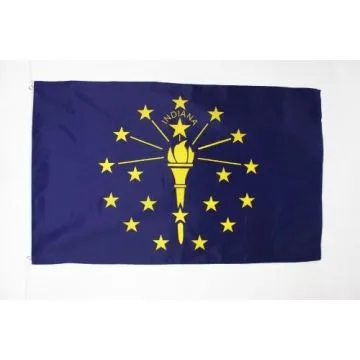 DRAPEAU INDIANA 150x90cm - DRAPEAU ETAT AMÉRICAIN - USA - ETATS-UNIS 90 x 150 cm - DRAPEAUX