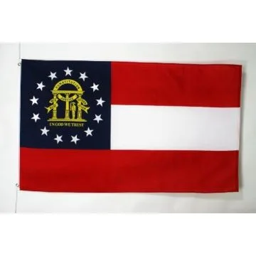 DRAPEAU GEORGIE 150x90cm - DRAPEAU GÉORGIEN - ETAT AMÉRICAIN - USA - ETATS-UNIS 90 x 150 cm - DRAPEAUX