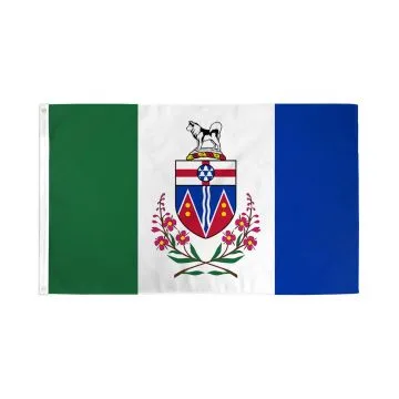 DRAPEAU YUKON 150x90cm - DRAPEAU CANADIEN - CANADA 90 x 150 cm - DRAPEAUX