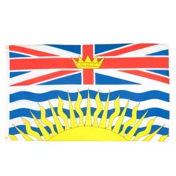 DRAPEAU COLOMBIE-BRITANNIQUE 150x90cm - DRAPEAU CANADIEN - CANADA 90 x 150 cm - DRAPEAUX
