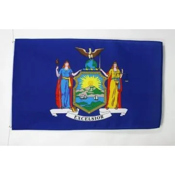 DRAPEAU NEW YORK 150x90cm - DRAPEAU NEW YORKAIS - ETAT AMÉRICAIN - USA - ETATS-UNIS 90 x 150 cm - DRAPEAUX