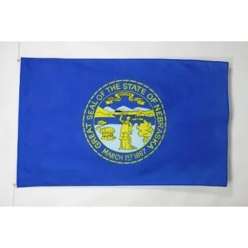DRAPEAU NEBRASKA 150x90cm - DRAPEAU ETAT AMÉRICAIN - USA - ETATS-UNIS 90 x 150 cm - DRAPEAUX