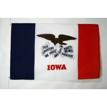 DRAPEAU IOWA 150x90cm - DRAPEAU ETAT AMÉRICAIN - USA - ETATS-UNIS 90 x 150 cm - DRAPEAUX