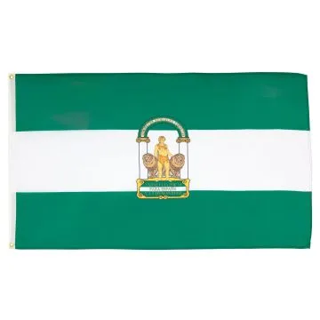 DRAPEAU ANDALOUSIE 150x90cm - DRAPEAU ANDALOUS - ANDALUCIA - ESPAGNE 90 x 150 cm - DRAPEAUX