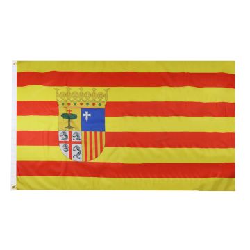 DRAPEAU ARAGON 150x90cm - DRAPEAU ARAGONAIS - ARAGON - ESPAGNE 90 x 150 cm - DRAPEAUX