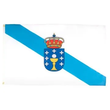 DRAPEAU GALICE 150x90cm - DRAPEAU DE GALICIA - ESPAGNE 90 x 150 cm - DRAPEAUX
