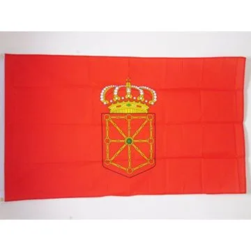 DRAPEAU NAVARRE 150x90cm - DRAPEAU DE NAVARRA - ESPAGNE 90 x 150 cm - DRAPEAUX