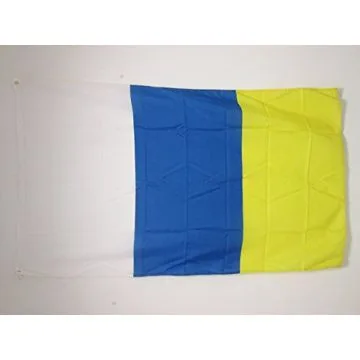DRAPEAU CANARIES SANS ÉCUSSON 150x90cm - DRAPEAU DE CANARIAS - ESPAGNE 90 x 150 cm - DRAPEAUX