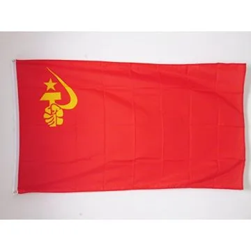 DRAPEAU URSS AVEC MAIN 150x90cm - DRAPEAU COMMUNISTE - RUSSIE 90 x 150 cm - DRAPEAUX
