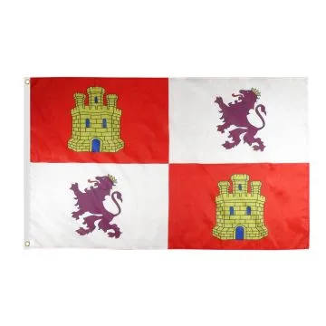 DRAPEAU CASTILLE-ET-LEON 150x90cm - DRAPEAU DE CASTILLA Y LEÓN - ESPAGNE 90 x 150 cm - DRAPEAUX