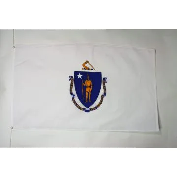DRAPEAU MASSACHUSETTS 150x90cm - DRAPEAU ETAT AMÉRICAIN - USA - ETATS-UNIS 90 x 150 cm - DRAPEAUX