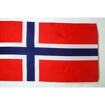 DRAPEAU NORVÍ?GE 250x150cm - DRAPEAU NORVÍ?GIEN 150 x 250 cm Fourreau pour hampe