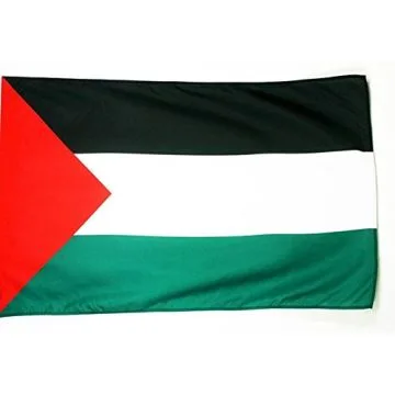 DRAPEAU PALESTINE 250x150cm - DRAPEAU PALESTINIEN 150 x 250 cm Fourreau pour hampe