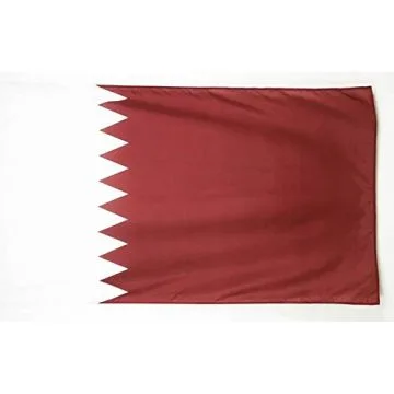 DRAPEAU QATAR 250x150cm - DRAPEAU QATARIEN 150 x 250 cm Fourreau pour hampe