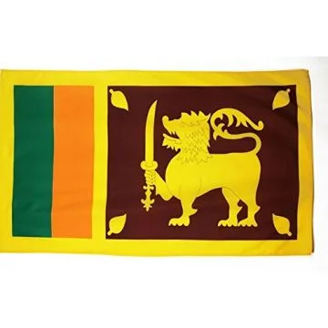 DRAPEAU SRI LANKA 250x150cm - DRAPEAU SRI LANKAIS 150 x 250 cm Fourreau pour hampe