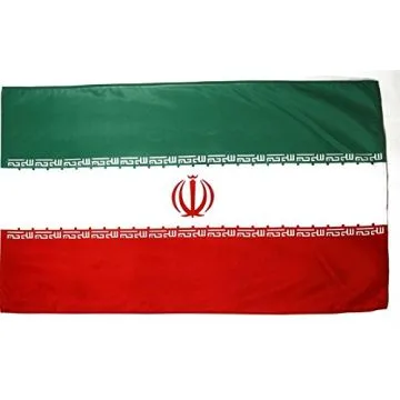 DRAPEAU IRAN 250x150cm - DRAPEAU IRANIEN 150 x 250 cm Fourreau pour hampe