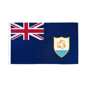 DRAPEAU ANGUILLA 150x90cm - DRAPEAU ANGUILLAIS 90 x 150 cm - DRAPEAUX
