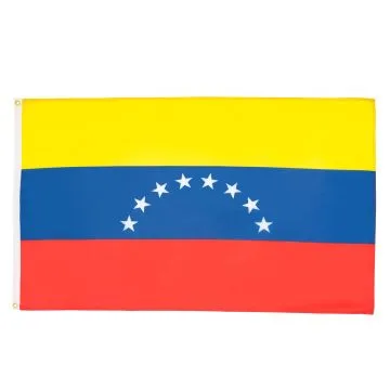 DRAPEAU VÉNÉZUELA SANS ECUSSON 150x90cm - DRAPEAU VÉNÉZUELIEN 8 ÉTOILES 90 x 150 cm - DRAPEAUX