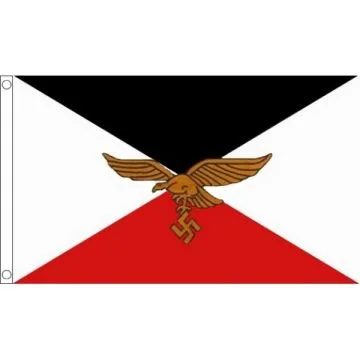 DRAPEAU SERVICE AÉRIEN DE L\'ARMÉE IMPÉRIALE ALLEMANDE 150x90cm - DRAPEAU GERMAN AIR CORPS - LUFTSTREITKRÄFTE ALLEMAGNE 90 x 150 cm - DRAPEAUX