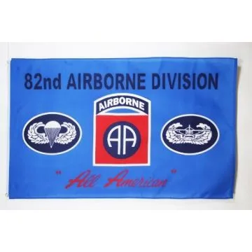 DRAPEAU AIRBORNE 82E 150x90cm - DRAPEAU AMÉRICAIN – ARMÉE ETATS-UNIS  90 x 150 cm - DRAPEAUX