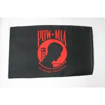 DRAPEAU USA POW MIA REMEMBER 150x90cm - DRAPEAU AMÉRICAIN - ETATS-UNIS 90 x 150 cm - DRAPEAUX