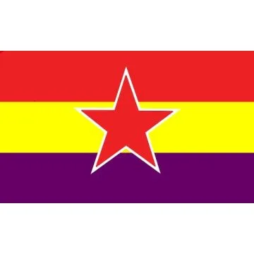 DRAPEAU ESPAGNE POPULAIRE RÉPUBLICAINE 150x90cm - DRAPEAU ESPAGNOL 90 x 150 cm - DRAPEAUX