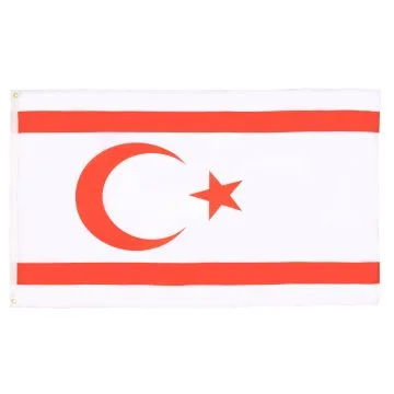 DRAPEAU CHYPRE DU NORD 150x90cm - DRAPEAU CHYPRIOTE 90 x 150 cm - DRAPEAUX