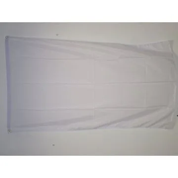 DRAPEAU UNICOLORE BLANC 150x90cm - DRAPEAU DE COULEUR BLANCHE 90 x 150 cm - DRAPEAUX